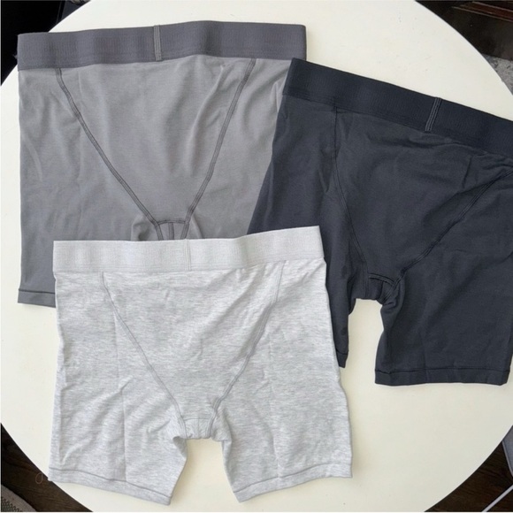 SKIMS Men’s 5” Boxer Brief 3-Pack Multi Pack Gray Size 2X New in box - Picture 3 of 9